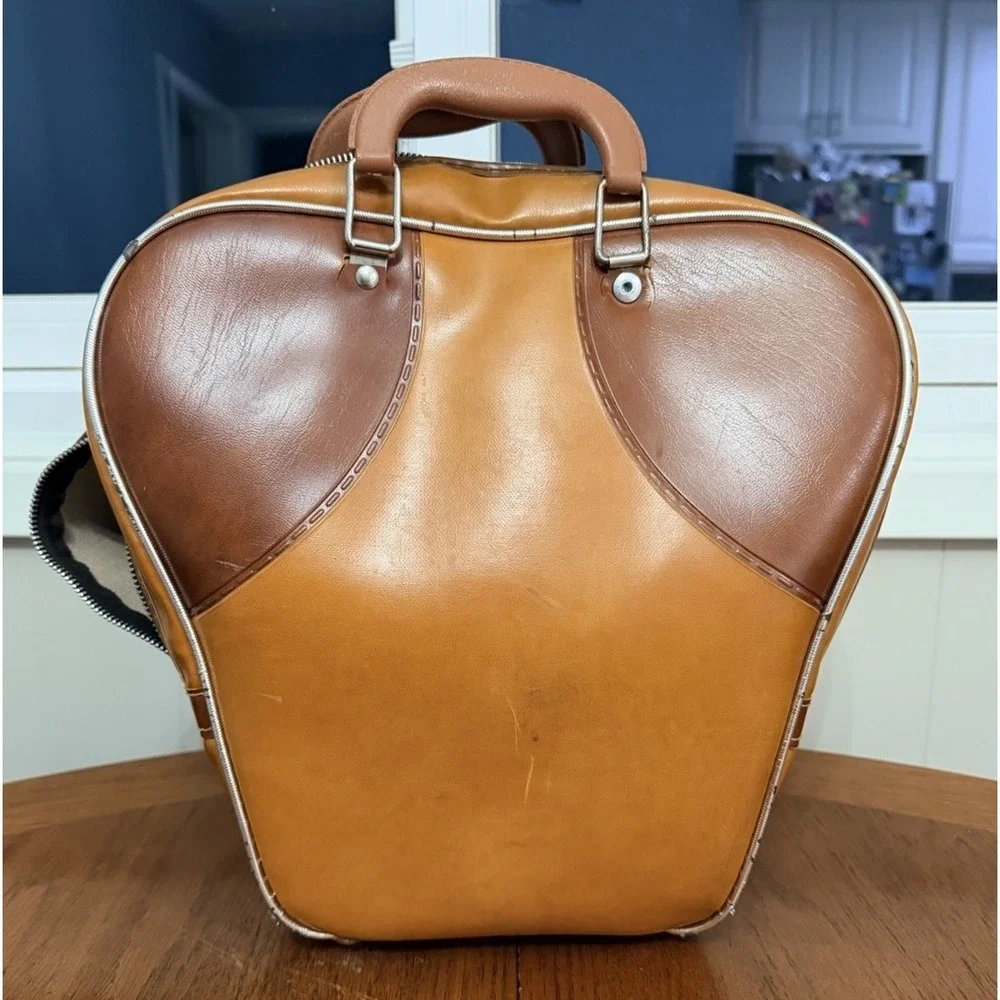 Vintage Atlantic Bowling Ball Bag Brown/Tan